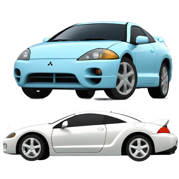 LIGHT BLUE 2004 Mitsubishi Eclipse GTS emoji