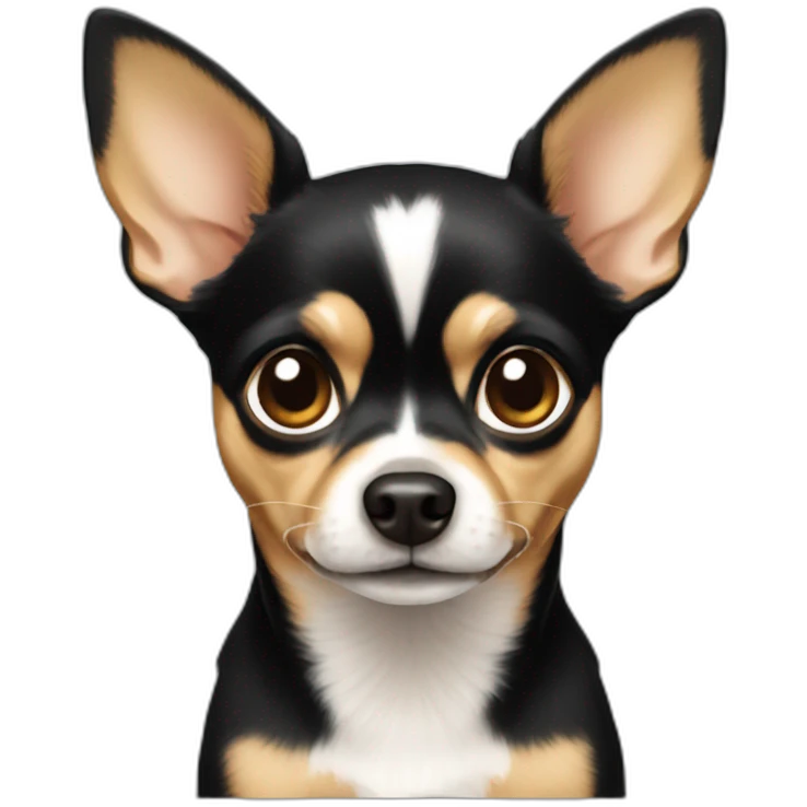 chihuahua black and caramel emoji
