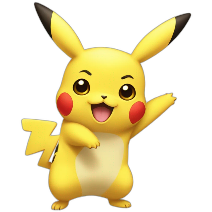 Pikachu amoureux emoji