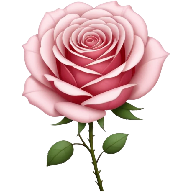 rose shape flower, no stem, no leaves, no green, now make THE FLOWER WHITE emoji