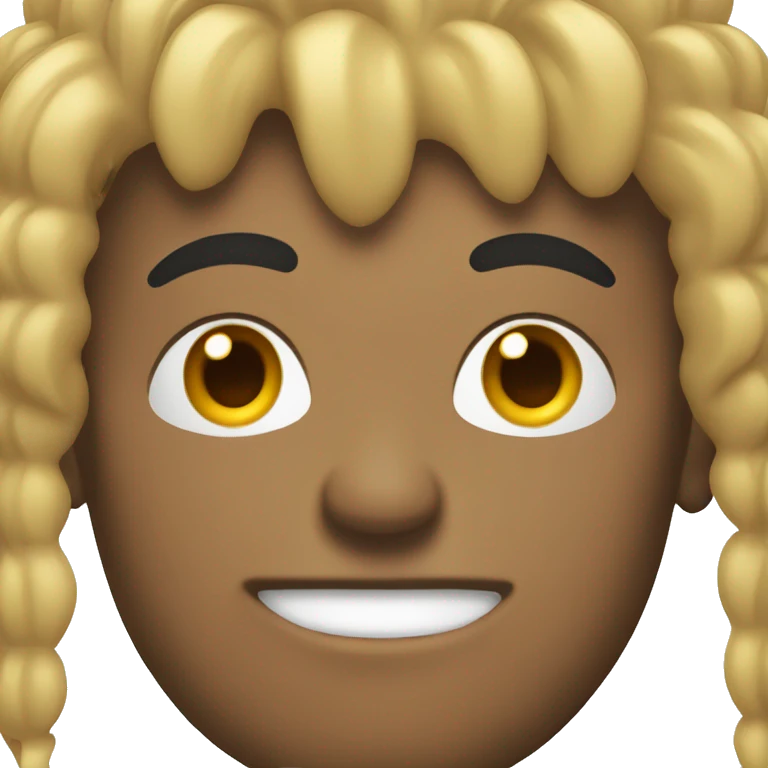 Guy with dirty blonde Mohawk  emoji