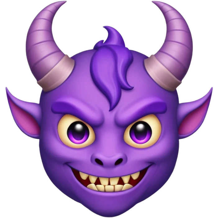 Purple devil with dick emoji