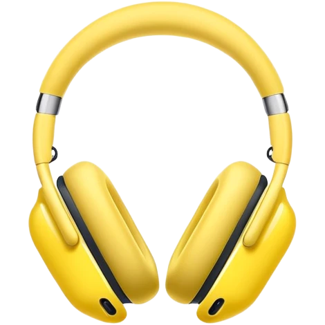 yellow airpods max emoji
