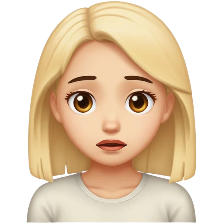 Embarrassed girl emoji