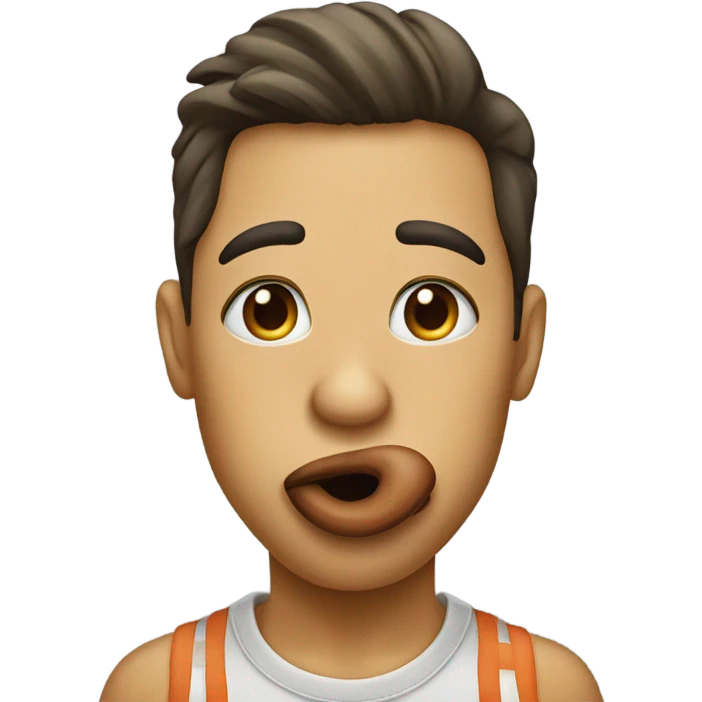 Person sending a little kiss emoji