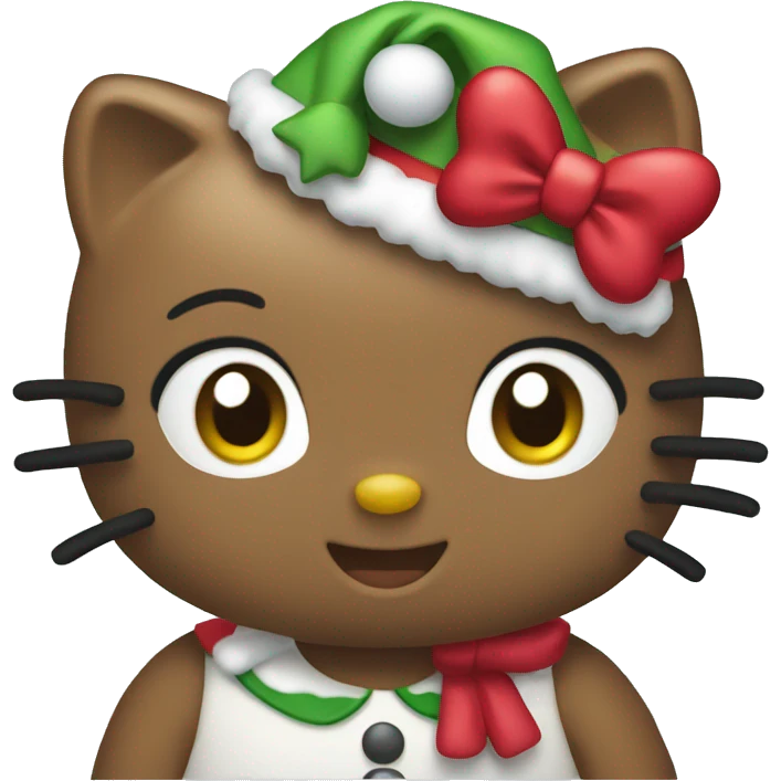 Christmas hello kitty emoji
