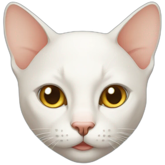 Bald cat emoji