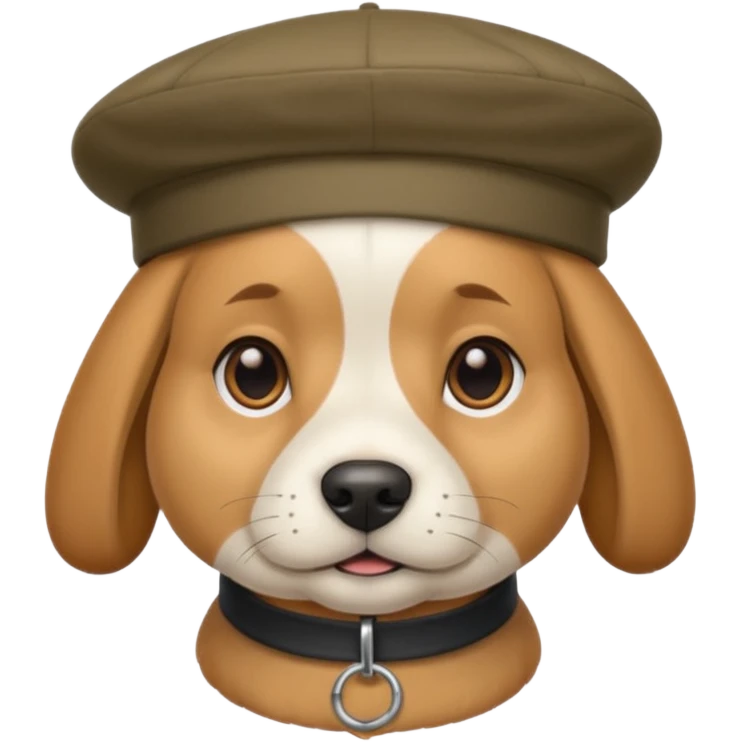 dog with beret emoji