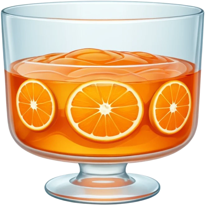 Orange gelatin emoji
