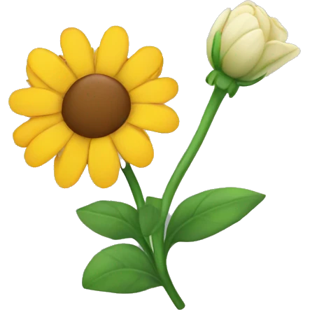 Sending flower emoji