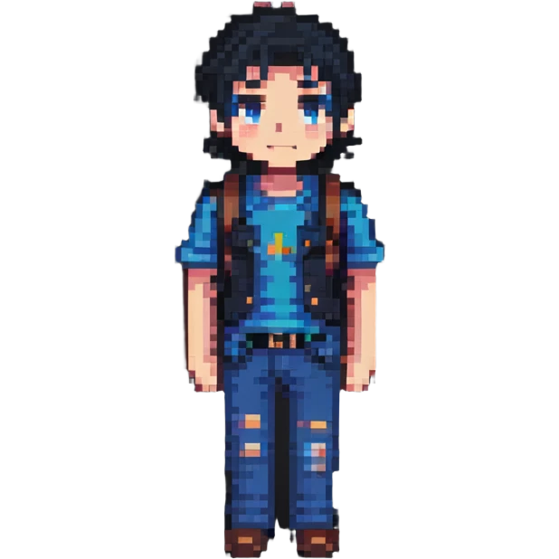 Pixel art boyfriend character emoji