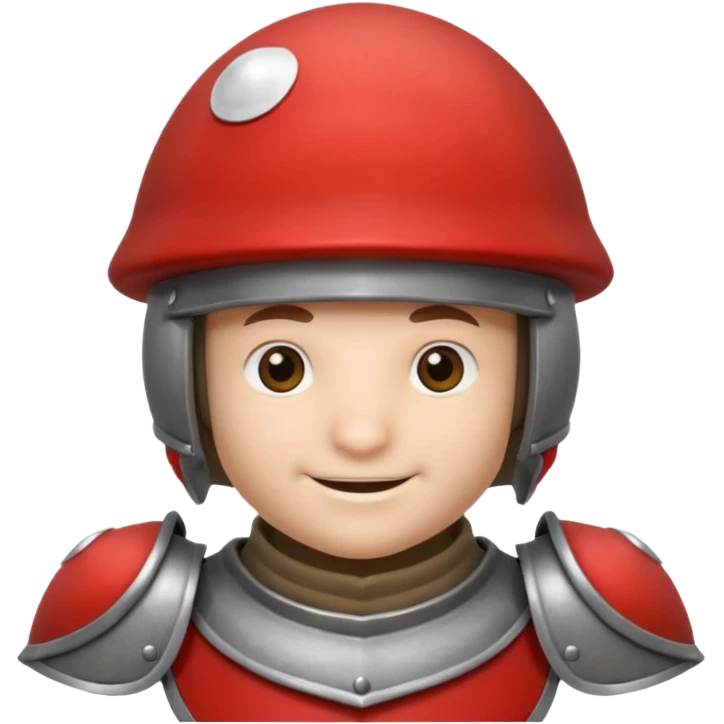 mushroom knight portrait, head and shoulders only, mushroom cap helmet, tiny armor collar, heroic smile, fantasy vibe, 3D cartoon, mobile game icon style, clean background, no text, no watermark
 
 emoji