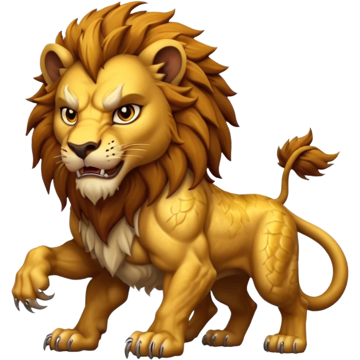 make a hyper realistic mythical lion creature with great detail emoji