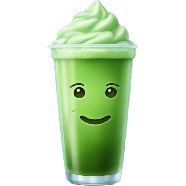 Iced matcha emoji