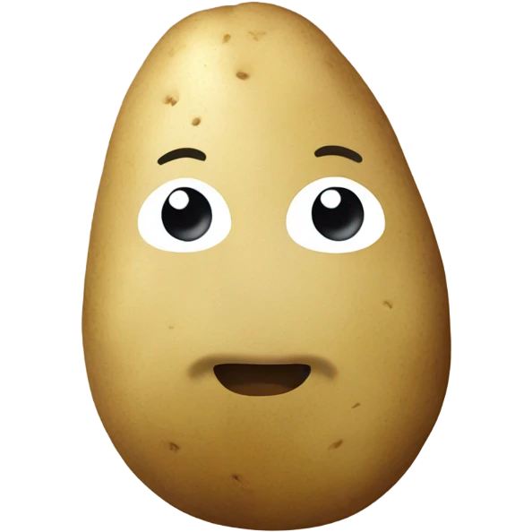 Beige potato emoji