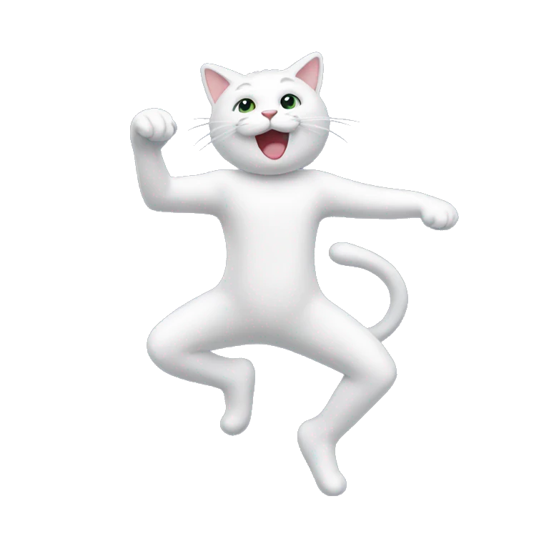 Un chat qui danse emoji