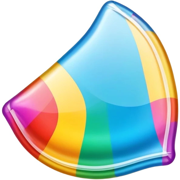 Colorful condom emoji