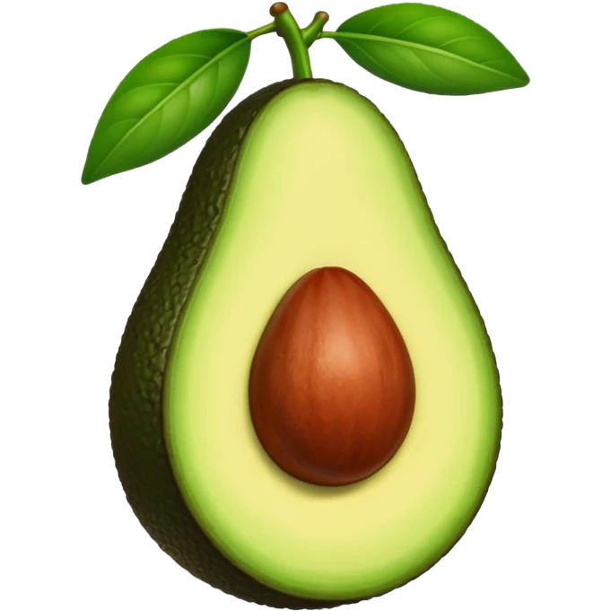 Aguacate con labios grandes  emoji