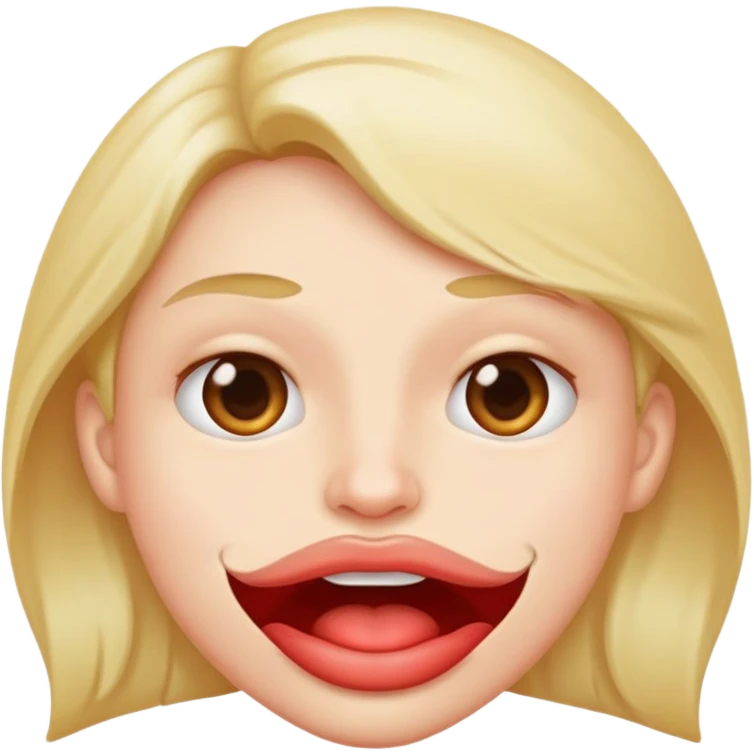 Persona mordiéndose el labio  emoji