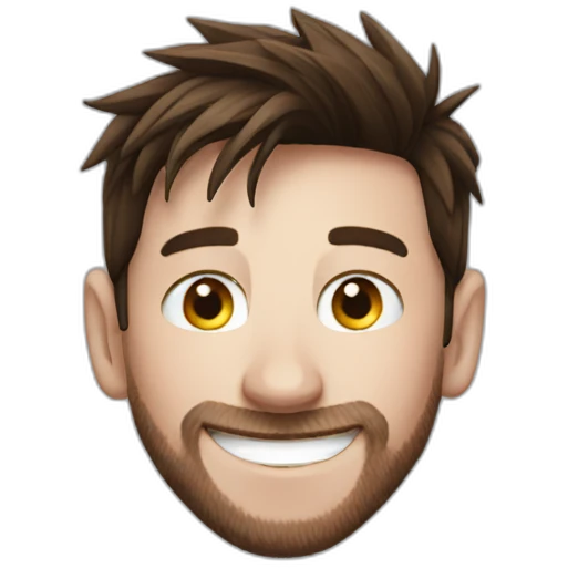 Messi smiling emoji