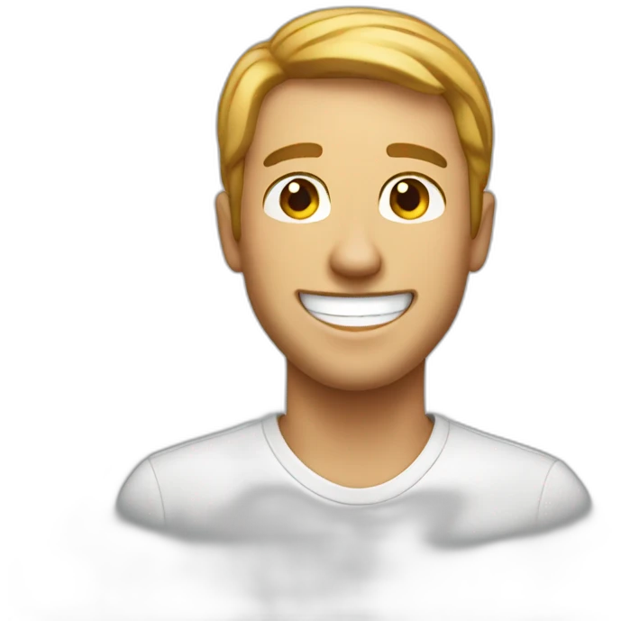 Man smiling emoji