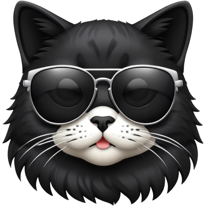 cool cat wearing sunglasses emoji