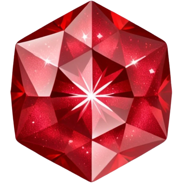 red glitter crystal emoji