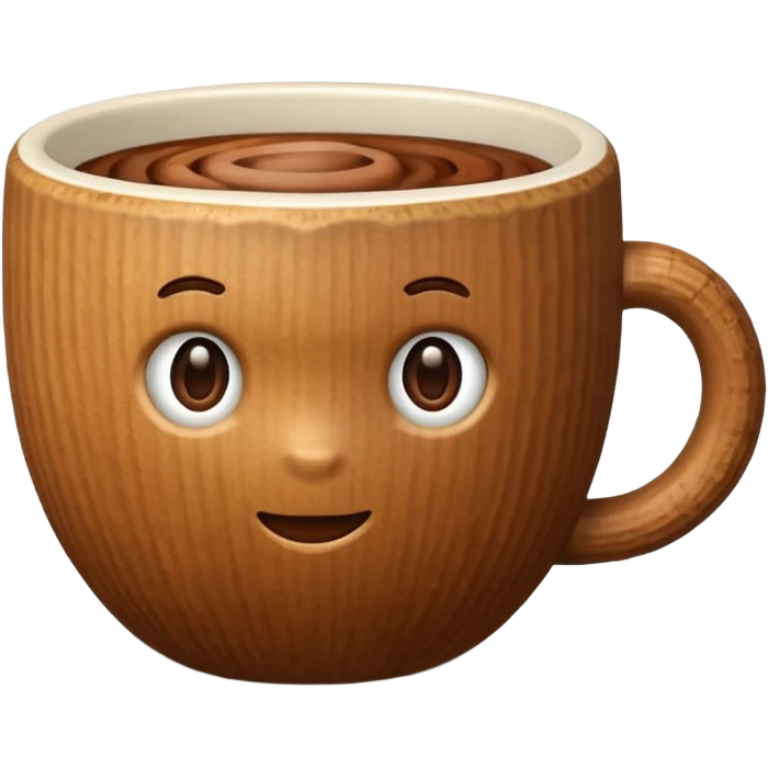 cup in a shape of nut emoji
