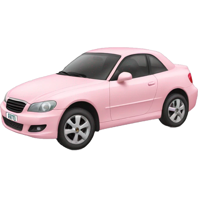 Pale pink car emoji
