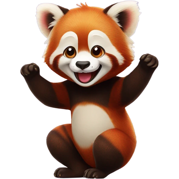Red panda giggle gif emoji