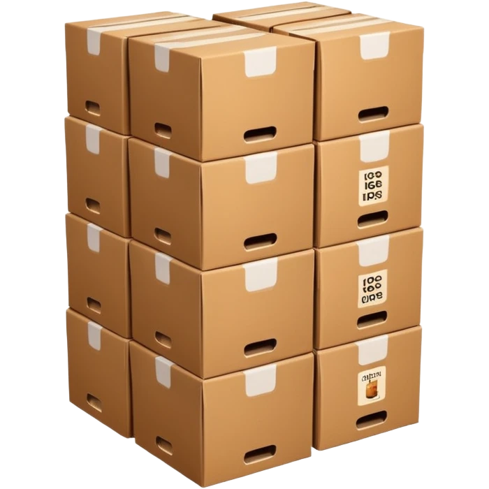 stack of many beer boxes emoji