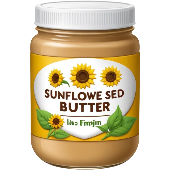 Sunflower seed butter emoji