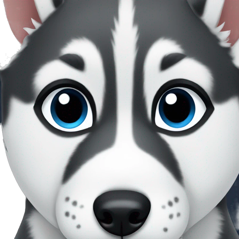 Husky puppy emoji