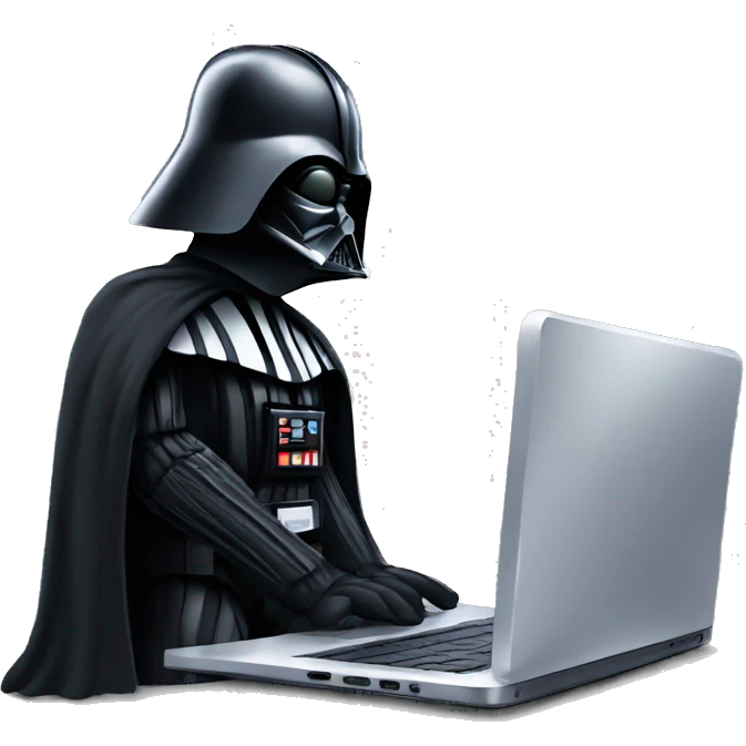 darth vader with laptop emoji