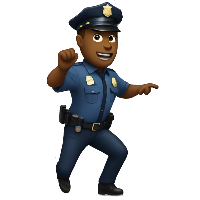 Cop dancing  emoji