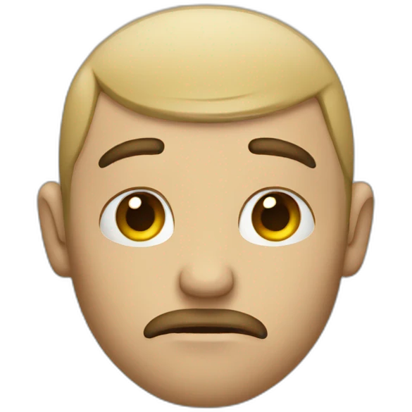 Sad man emoji