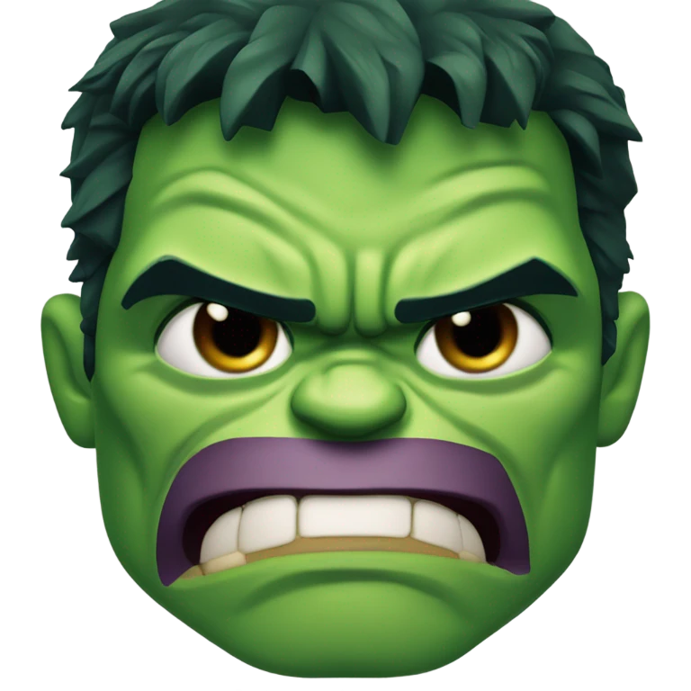 Hulk head  emoji