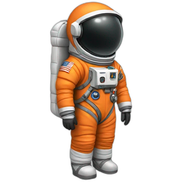 astronaut orange suit emoji