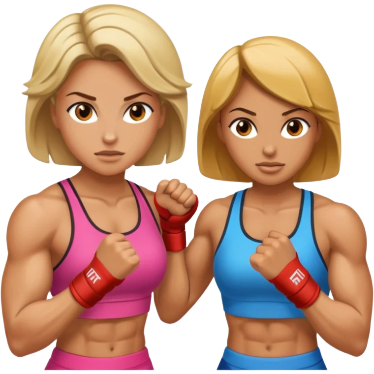 two women sparring emoji