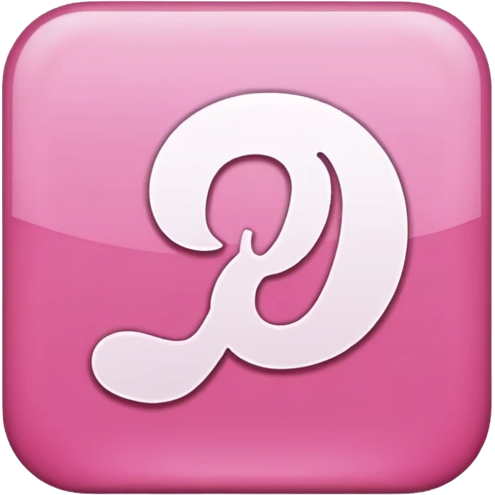 pink Pinterest logo emoji