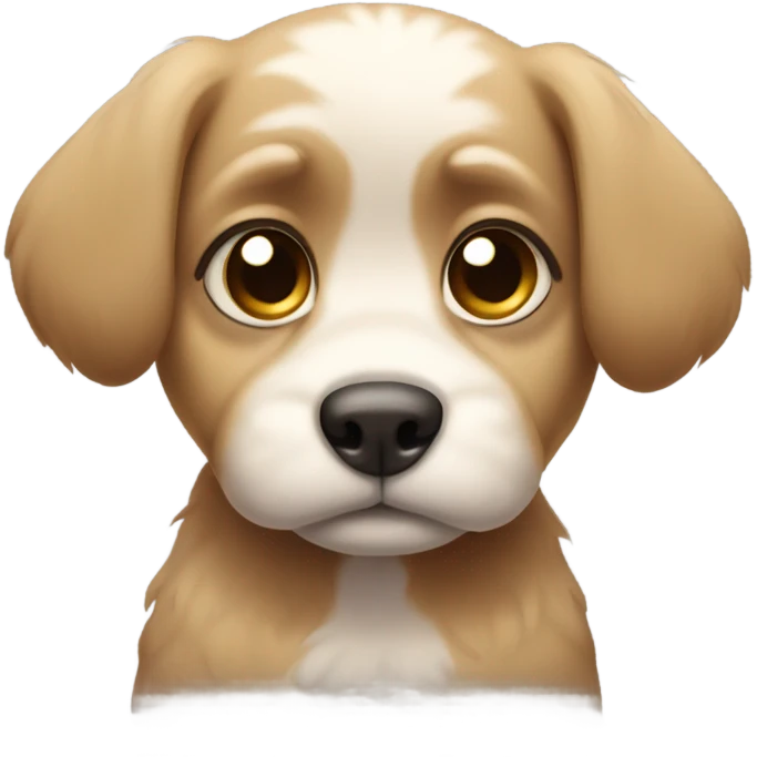 Puppy crying emoji