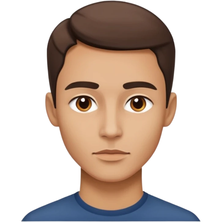 A person who has the sharpest jawline emoji