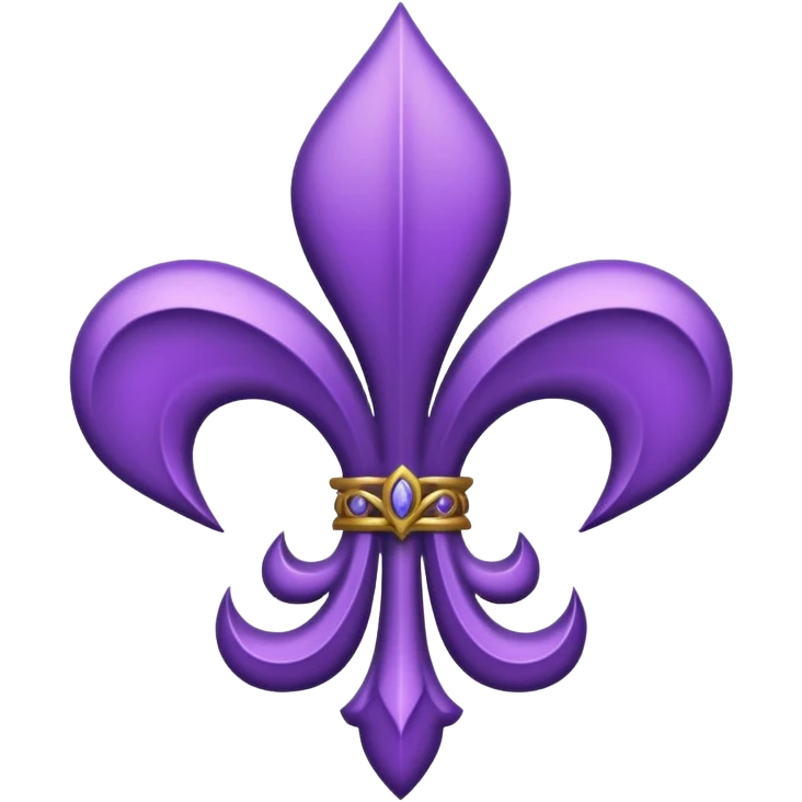 fleur-de-lis purple  emoji