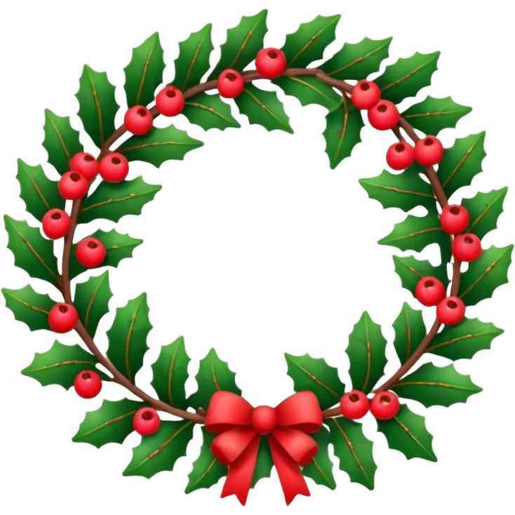 christmas wreath border with space inside emoji