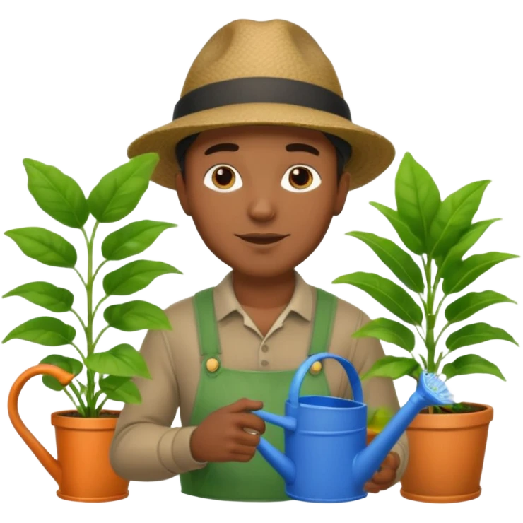 Urban Gardener black man emoji