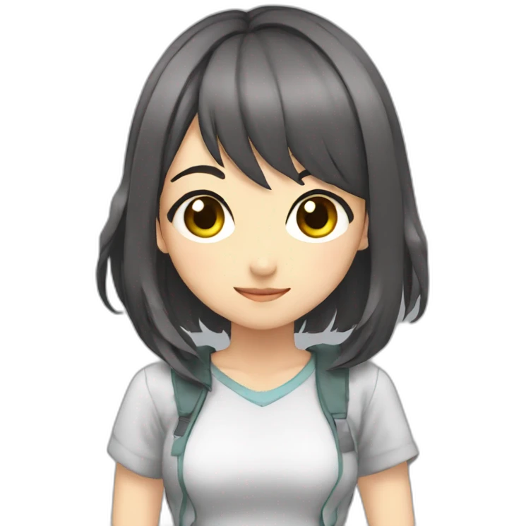 Anime girl emoji