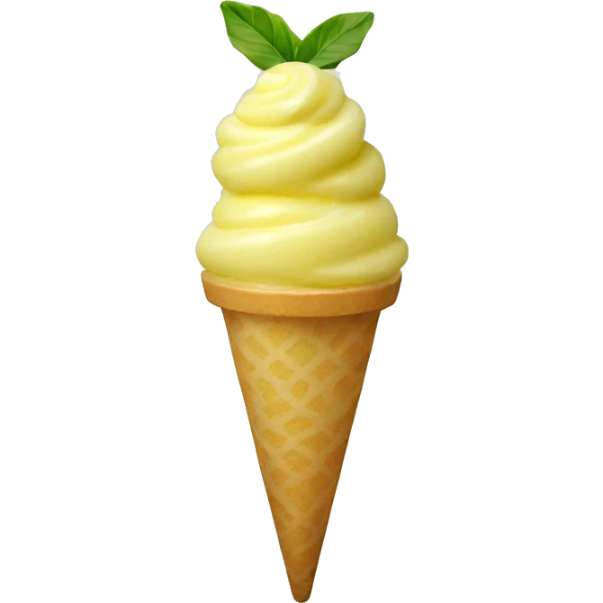 Lemon gelato emoji