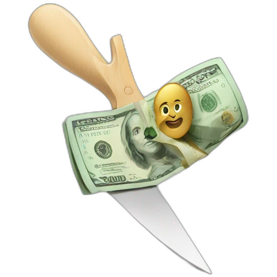 Money being cut emoji
