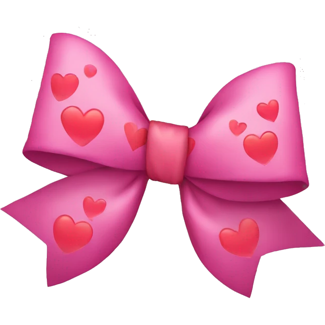 Bow with hearts emoji