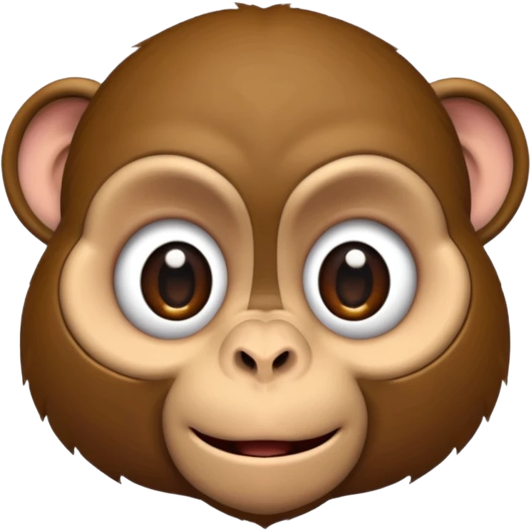 monkey face, simple and expressive emoji